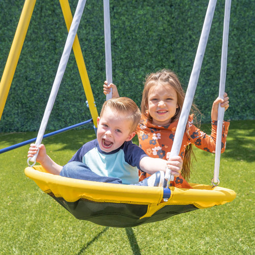 Sportspower Starlight Metal Swing Set with LED Light Up Swings and